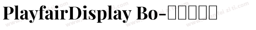 PlayfairDisplay Bo字体转换